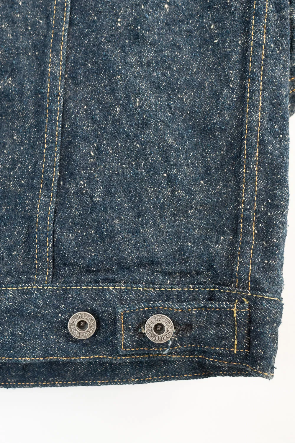 02527P-CCD-KB - 15oz "Crushed Concrete Kabuki" Selvedge Denim Jacket - Type III