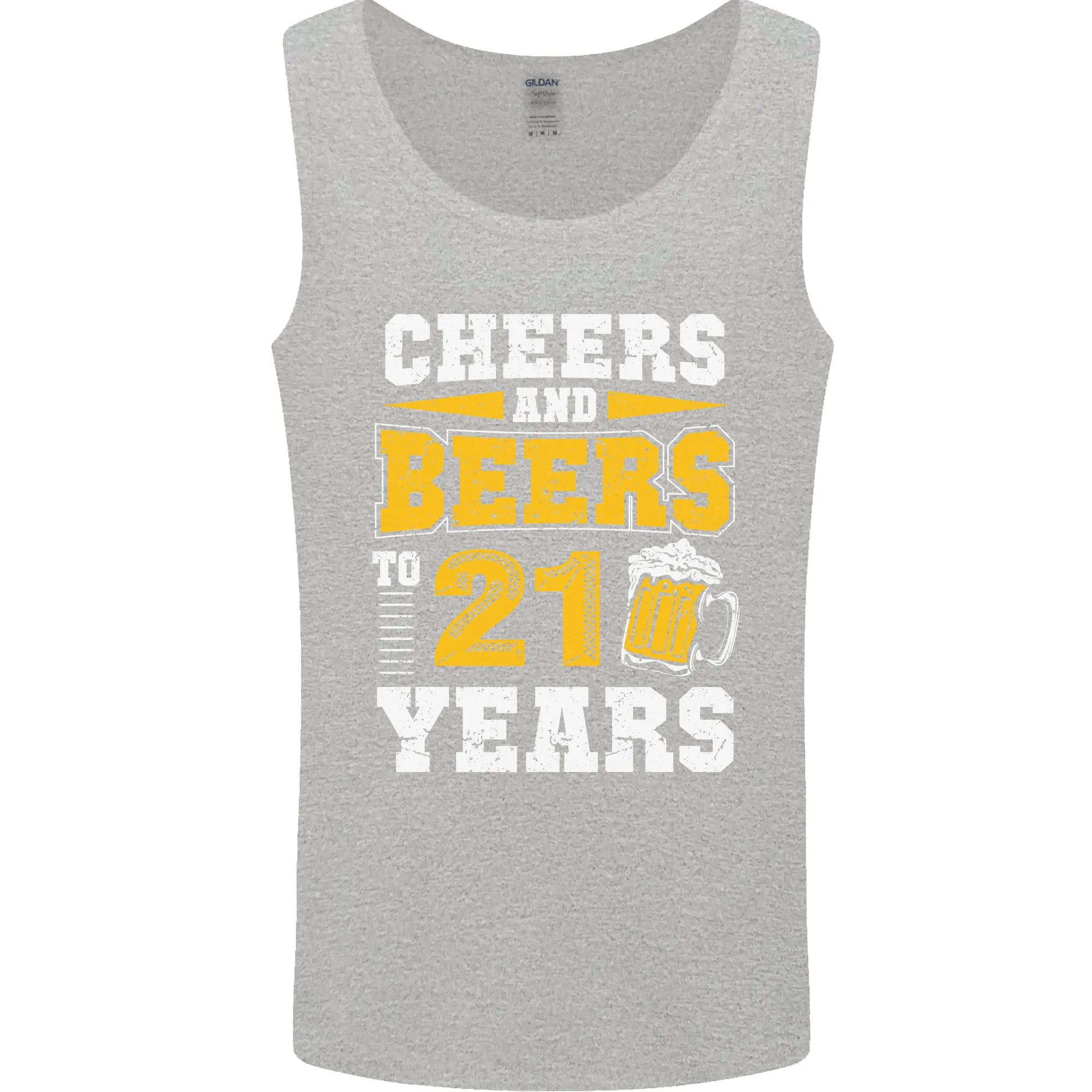 21st Birthday 21 Year Old Funny Alcohol Mens Vest Tank Top