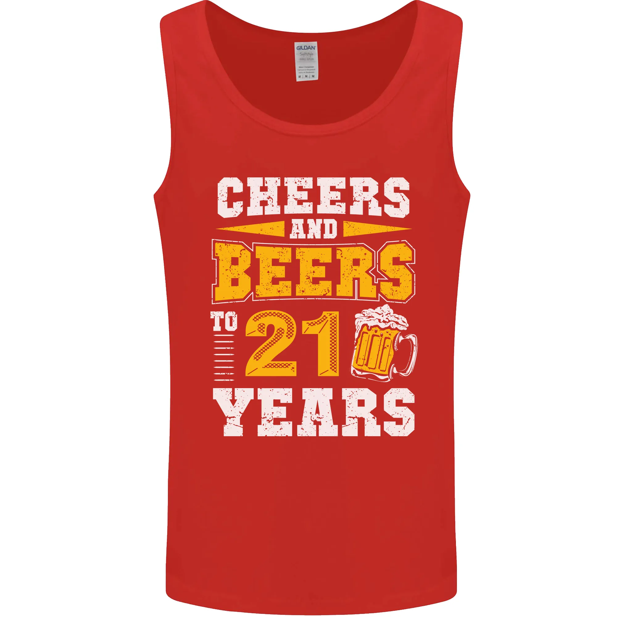 21st Birthday 21 Year Old Funny Alcohol Mens Vest Tank Top