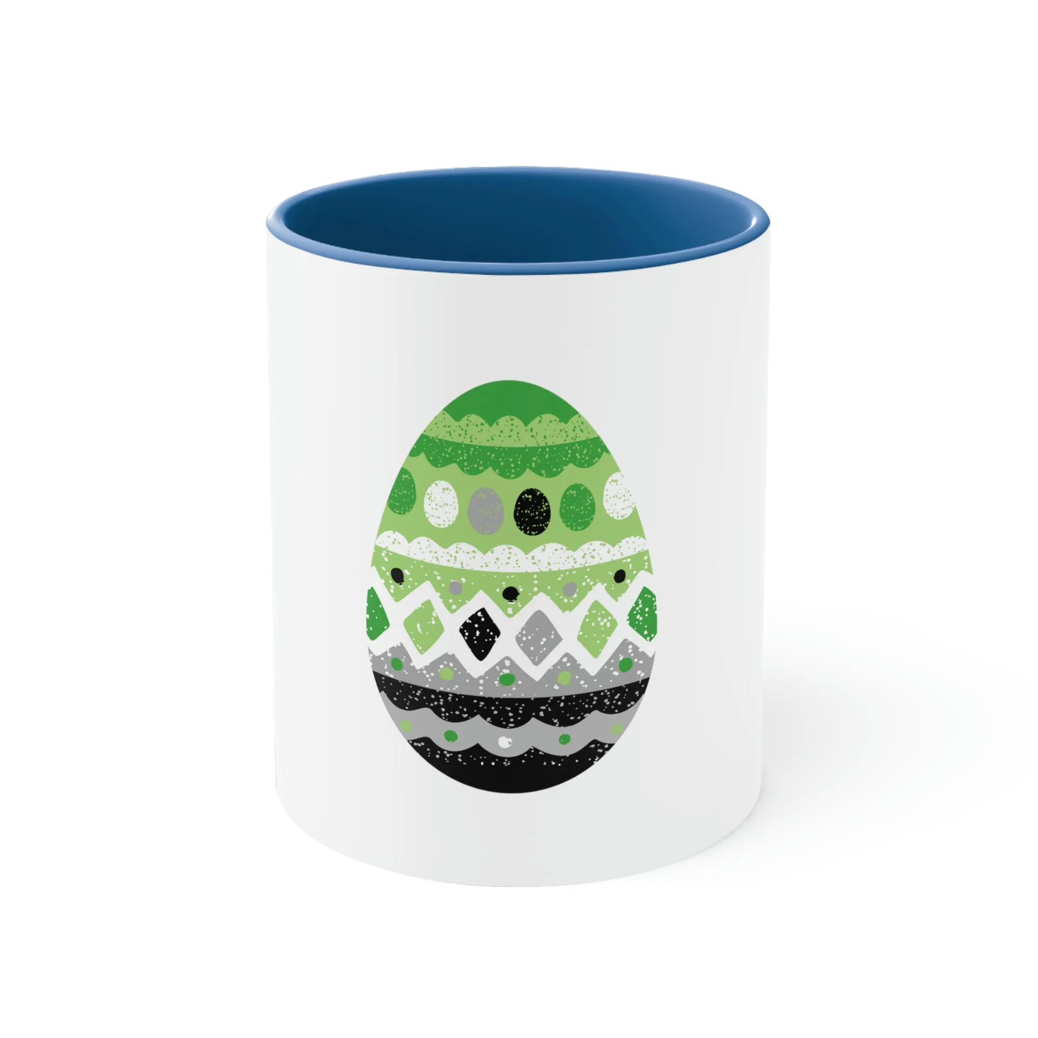 Aromantic Flag Accent Coffee Mug Easter Festival - Easter Egg