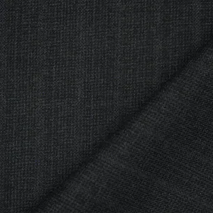 Black-Blue-Multi Wool Polyester Texture Stripe Twill Suiting Woven Fabric