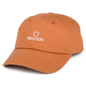 Brixton Hats Alpha LP Cotton Baseball Cap - Washed Orange