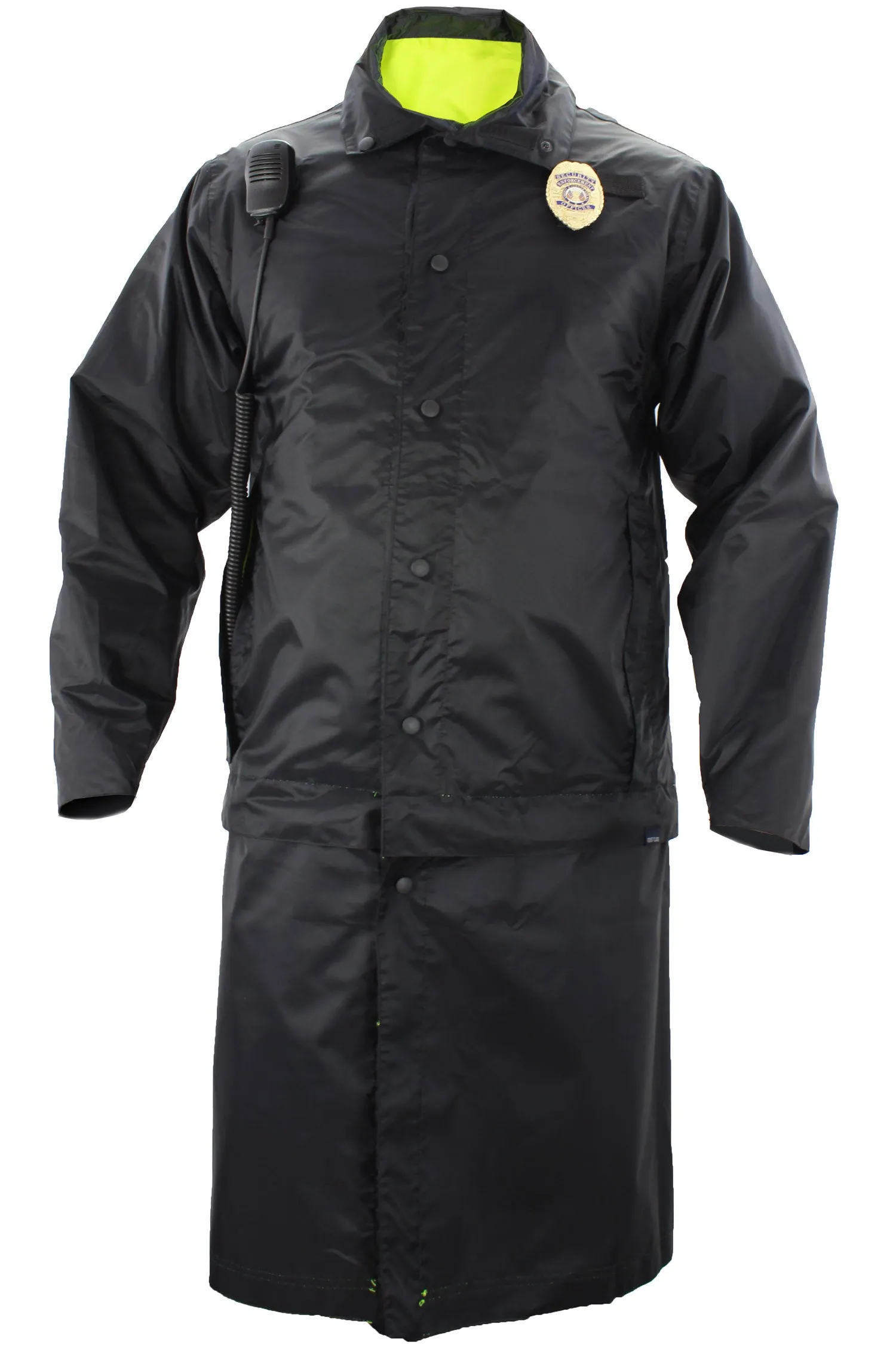 Class 3 Type P Reversible High Visibility Long Raincoat