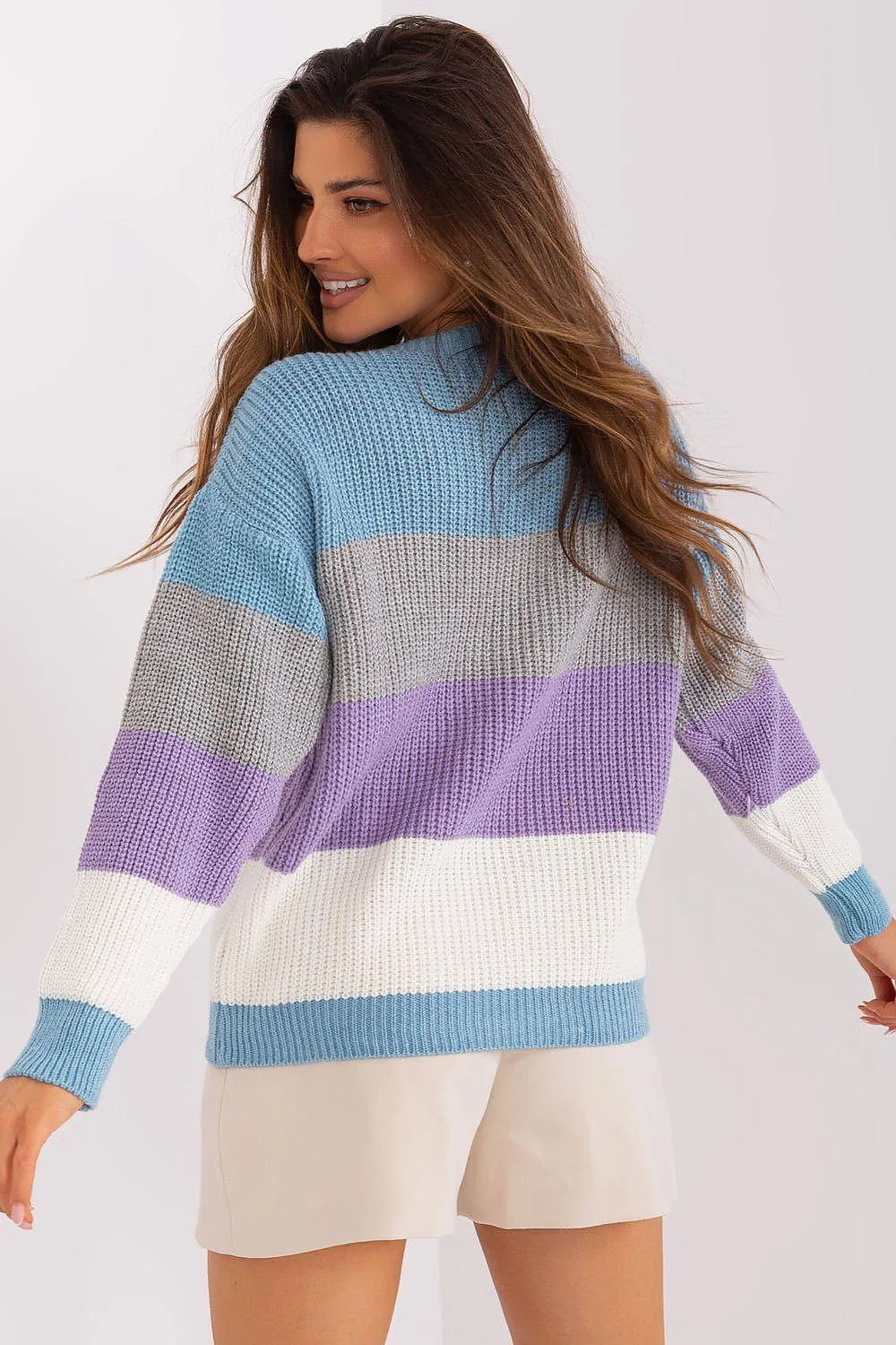 Cozy Striped Knit Sweater: Jumper Badu