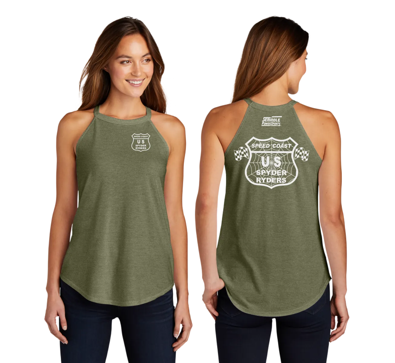 DT137L Women's Tri-Blend Rocker Tank