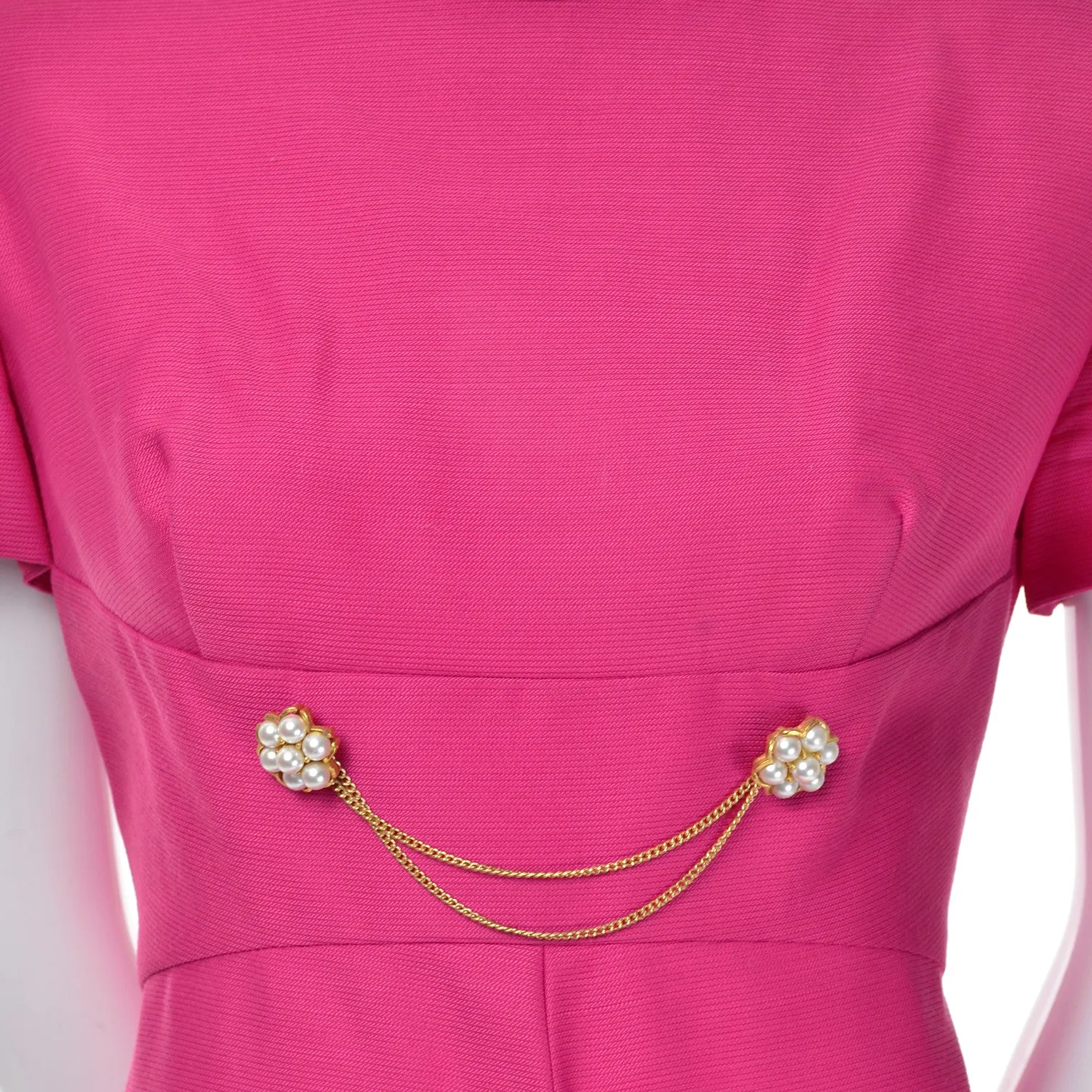 Emma Domb 1960s Perfect Pink Vintage Dress Coat Suit Ensemble