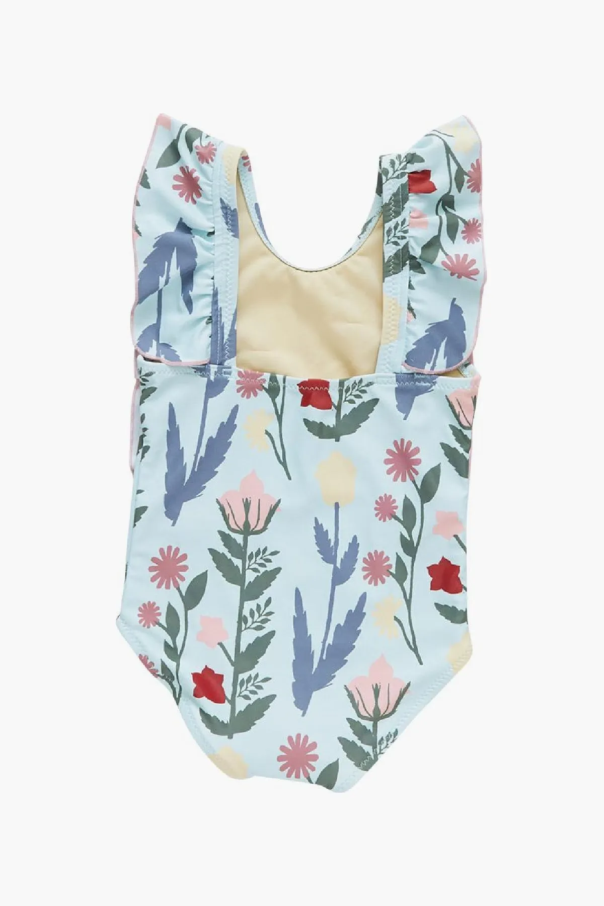 Girls Swim Pink Chicken Katniss Paper Floral