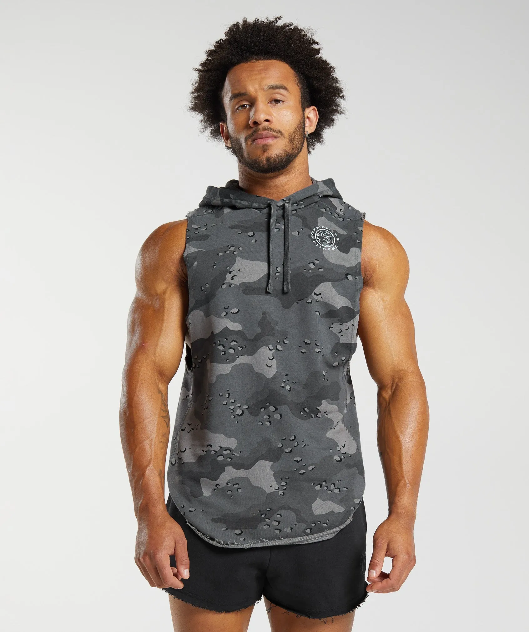 Gymshark Legacy Drop Arm Hoodie - Pitch Grey