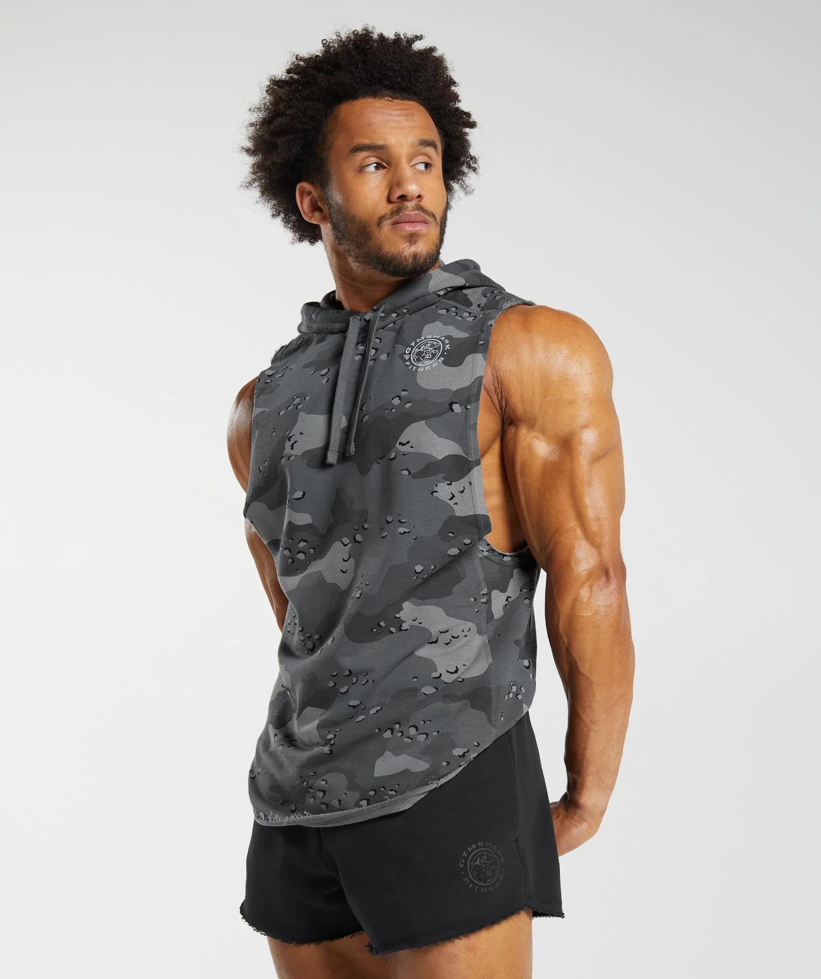 Gymshark Legacy Drop Arm Hoodie - Pitch Grey