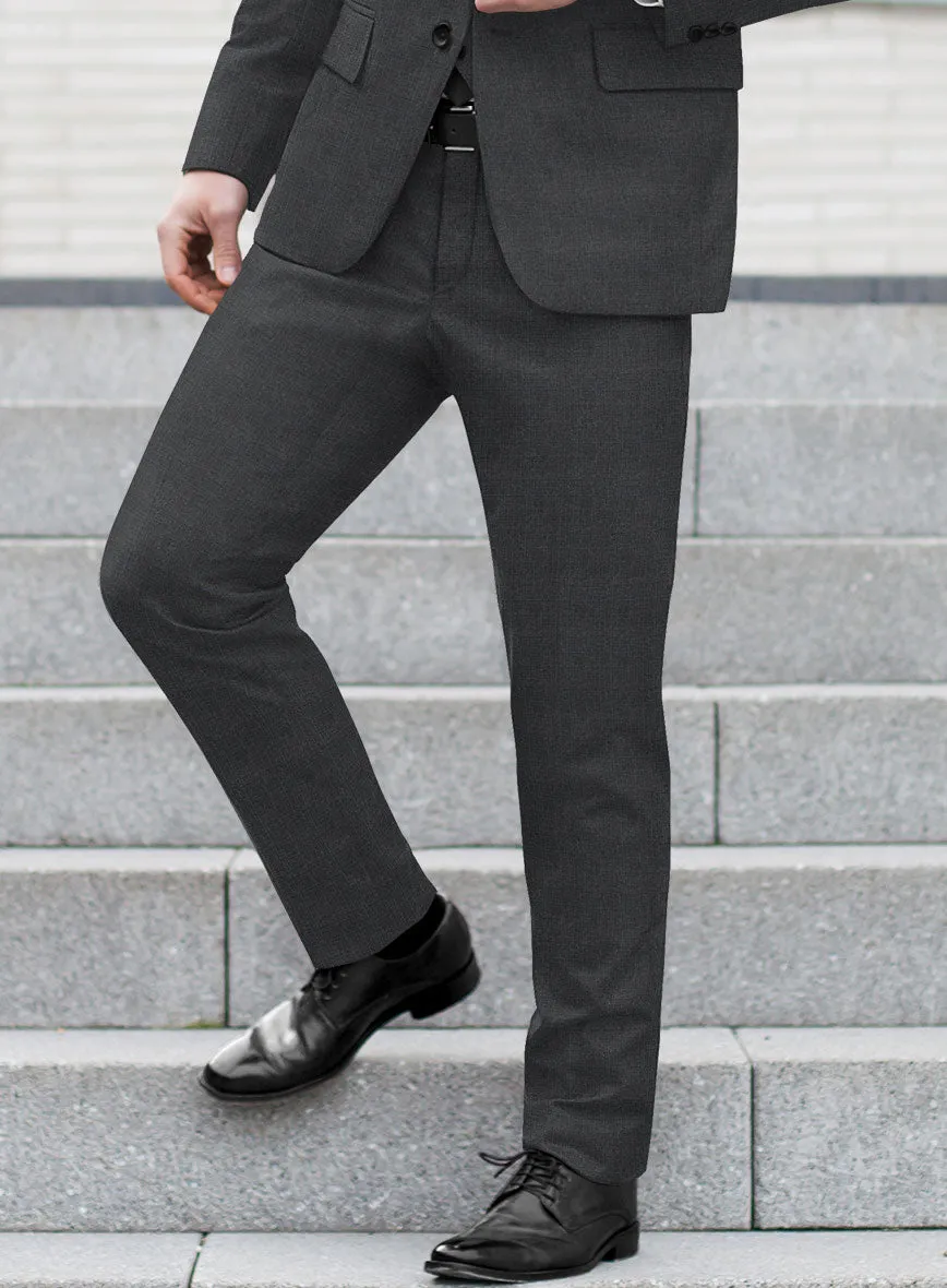 Hardy Minnis Dark Gray Glen Wool Pants