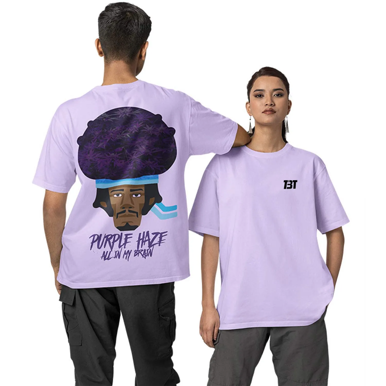 Jimi Hendrix Oversized T shirt - Purple Haze