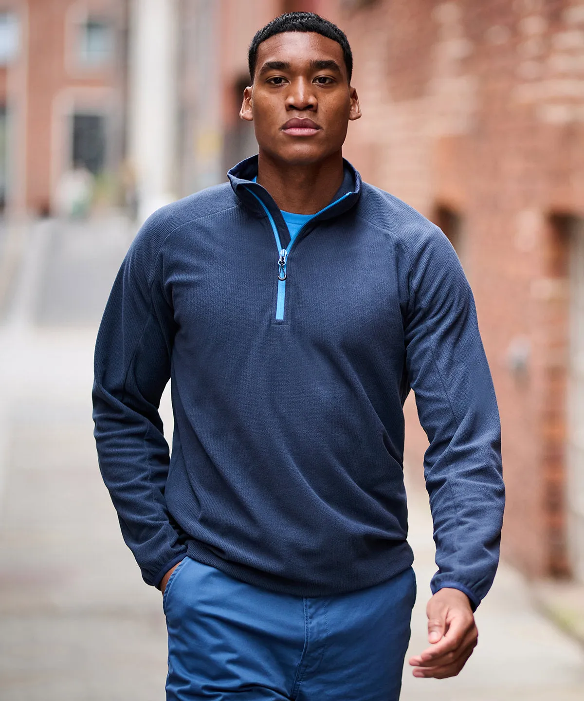 Navigate half-zip fleece | Navy/Seal Grey