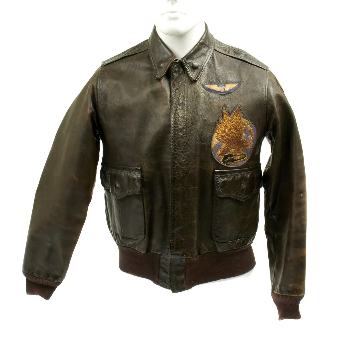 Original U.S. WWII 752nd Bomb Squadron Bailed Out Co-Pilot Named A-2 Flight Jacket