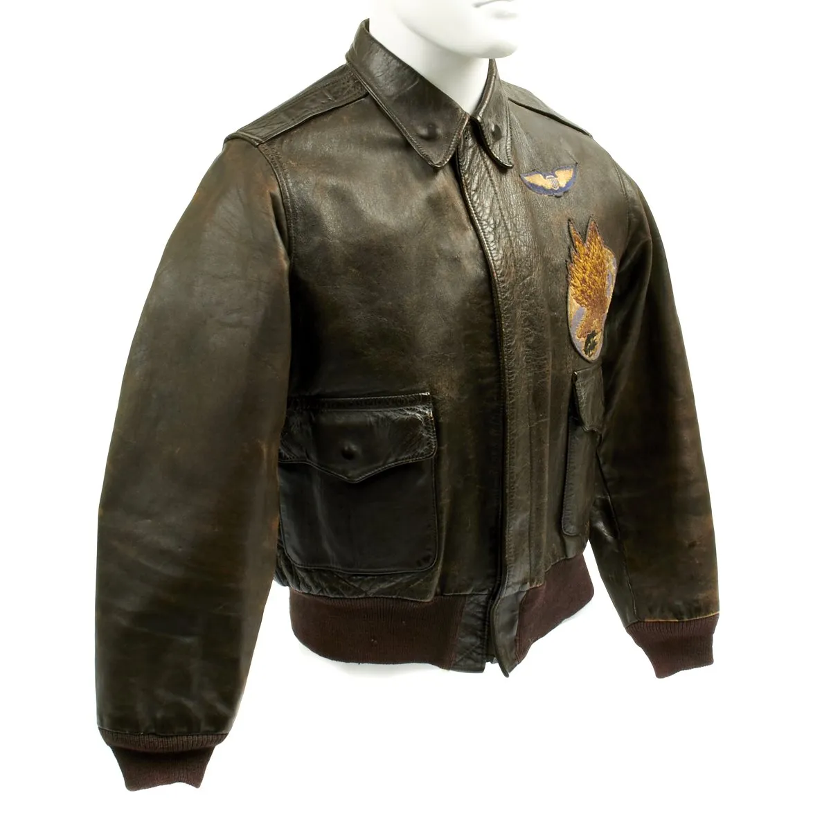 Original U.S. WWII 752nd Bomb Squadron Bailed Out Co-Pilot Named A-2 Flight Jacket