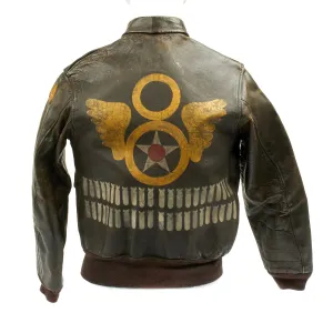 Original U.S. WWII 752nd Bomb Squadron Bailed Out Co-Pilot Named A-2 Flight Jacket