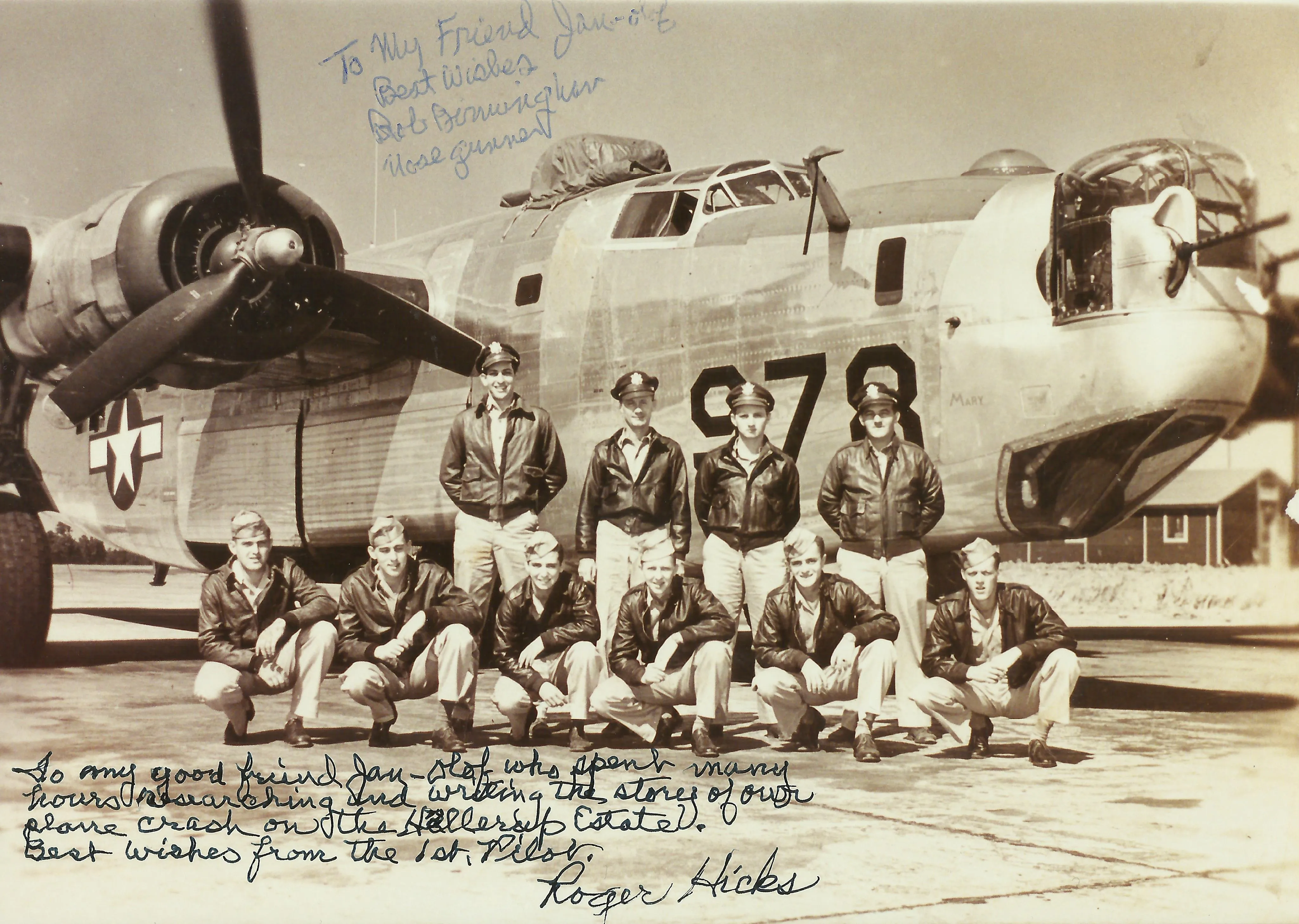 Original U.S. WWII 752nd Bomb Squadron Bailed Out Co-Pilot Named A-2 Flight Jacket