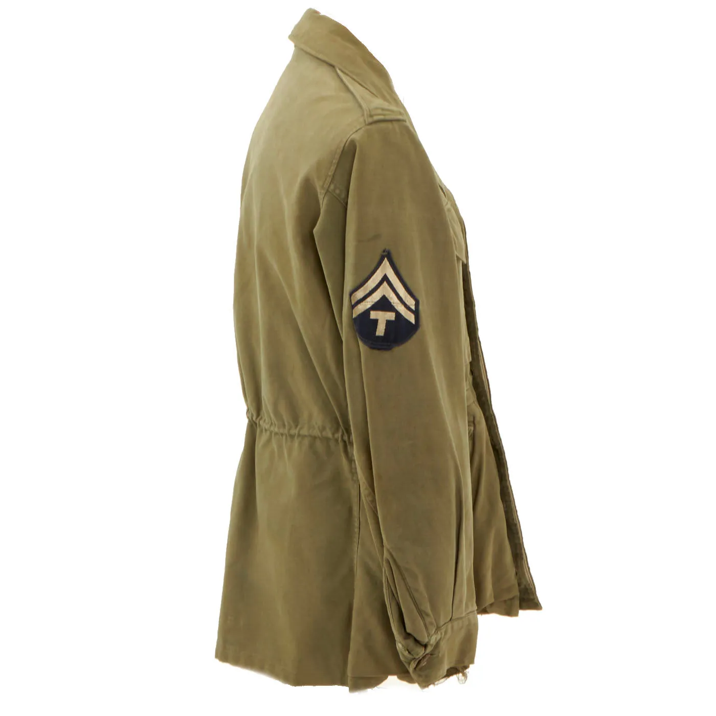 Original U.S. WWII 82nd Airborne Division M-1943 M43 Field Jacket With Rigger Modified Pants