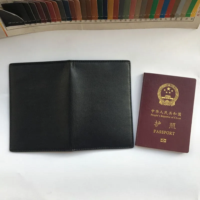 Stylish Black Leather Travel Wallet with Rfid Protection and Card Slots