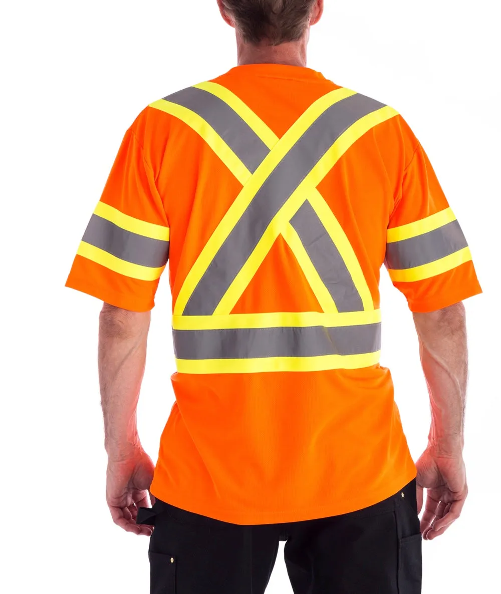 Terra Hi-Vis Short Sleeve Work T-Shirt 116524or - Orange